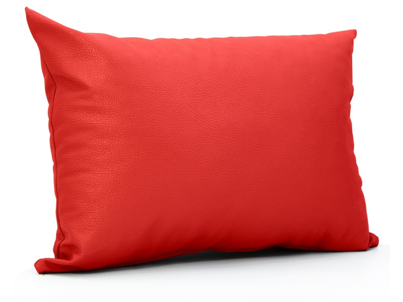 Μαξιλάρι Δερματίνη καναπέ Odario 1 - Κόκκινο Με Φερμουάρ