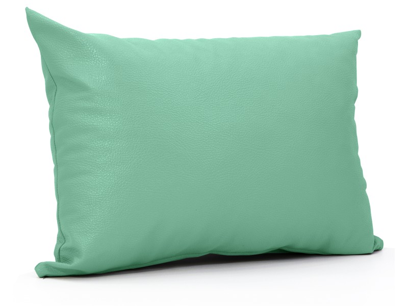 Μαξιλάρι Δερματίνη καναπέ Odario 16 - Turquoise Green Με Φερμουάρ