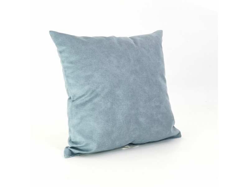 Μαξιλάρι καναπέ τύπου Suede μπλε με γέμιση comforel 35 x 35 (Σειρά kalifornia)