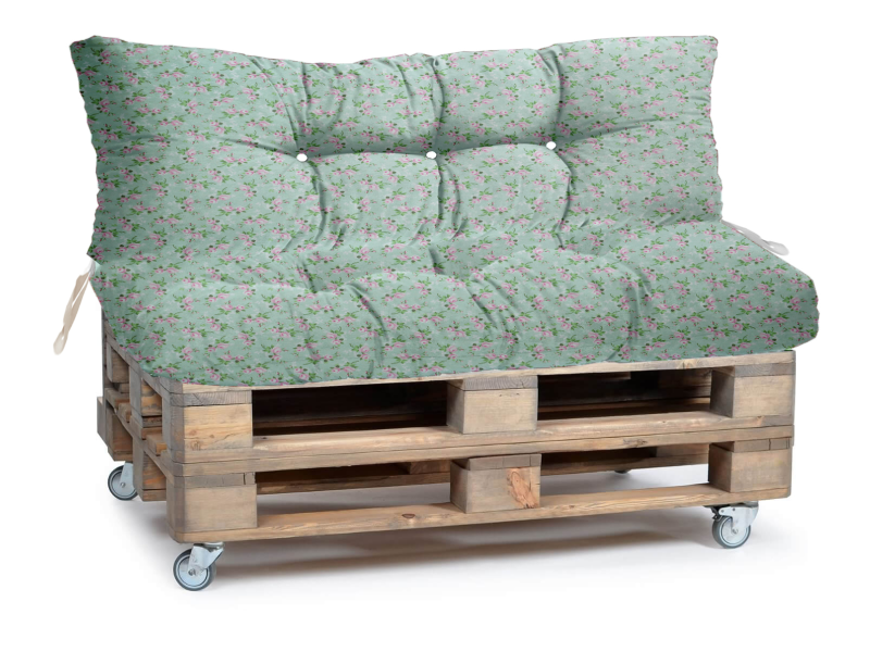 Μαξιλάρι για καναπέ με ενσωματωμένη πλάτη - Με Σχέδιο Abbie - L - Λονέτα Ύφασμα Flowers