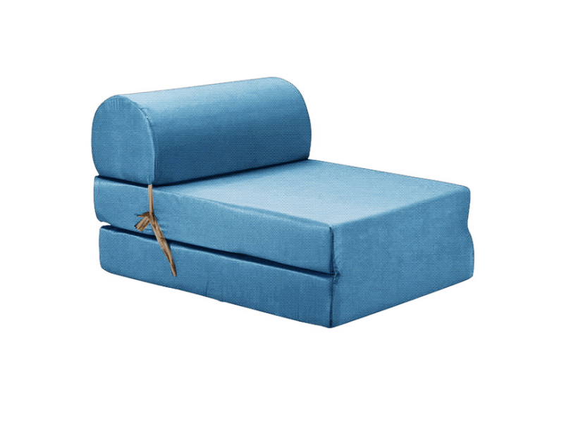 Πολυθρόνα - Κρεβάτι Flip Chair αδιάβροχο Από Ομπρελόπανο ύφασμα μπλε ανοιχτό Florina