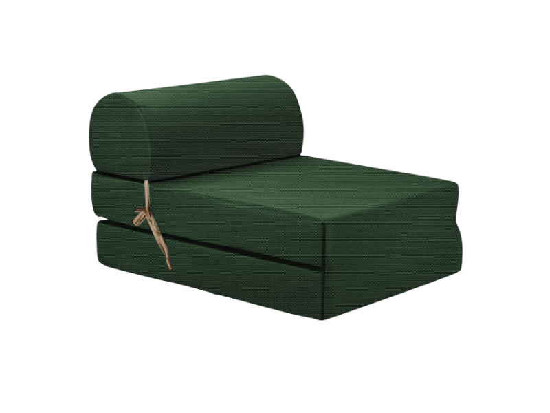 Πολυθρόνα - Κρεβάτι Flip Chair αδιάβροχο Από Ομπρελόπανο ύφασμα κυπαρισσί Florina