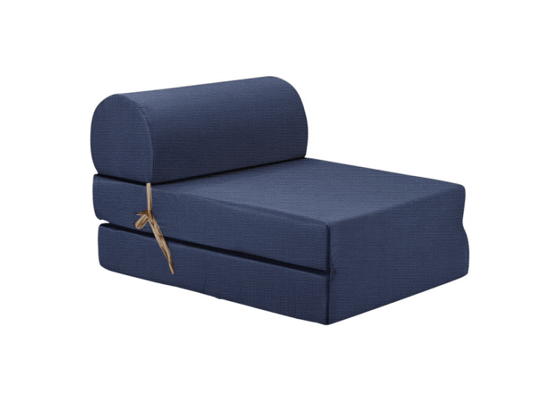 Πολυθρόνα - Κρεβάτι Flip Chair αδιάβροχο Από Ομπρελόπανο ύφασμα μπλε Florina