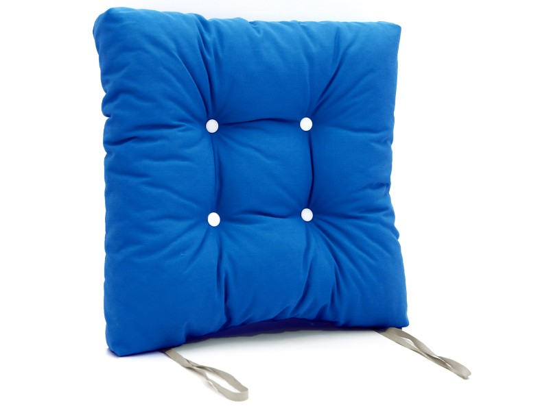 Μαξιλάρι αδιάβροχο κάθισμα με κουμπιά από ομπρελόπανο μπλε
