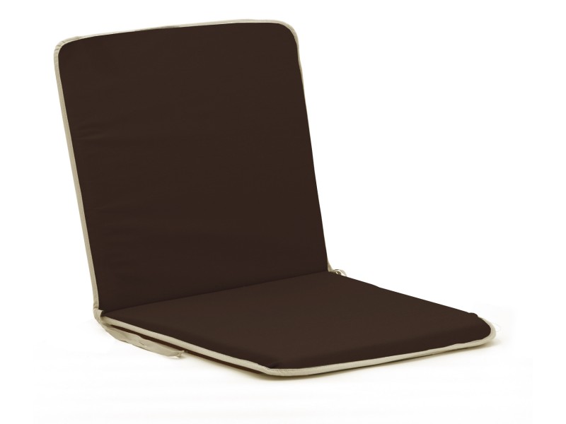 Μαξιλάρι αδιάβροχο καρέκλας με πλάτη μονόχρωμο καφέ