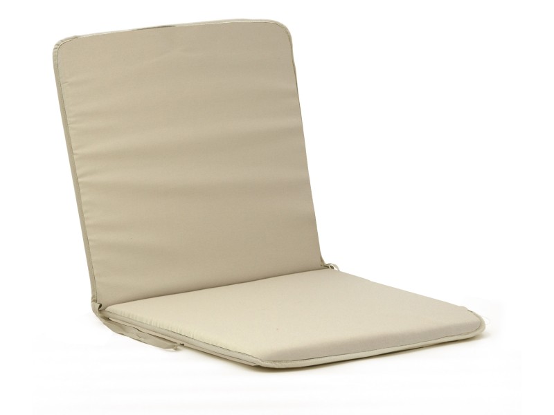 Μαξιλάρι αδιάβροχο καρέκλας με πλάτη μονόχρωμο μπέζ
