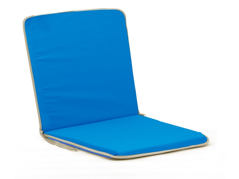 Μαξιλάρι αδιάβροχο καρέκλας με πλάτη μονόχρωμο μπλε ανοιχτό