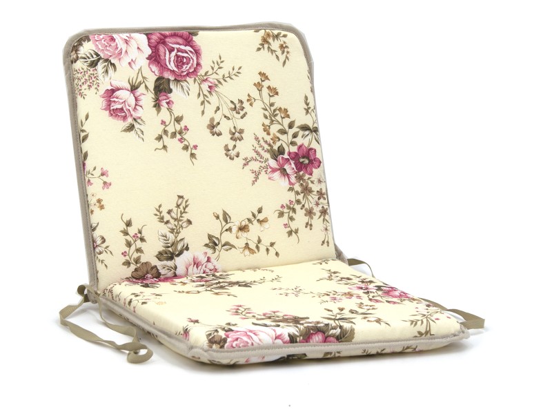 Μαξιλάρι καρέκλας με πλάτη λονέτα σχέδιο Floral Rakel 101