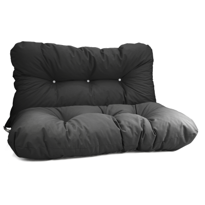 Μαξιλάρι αδιάβροχο για καναπέ με ενσωματωμένη πλάτη γκρι σκούρο