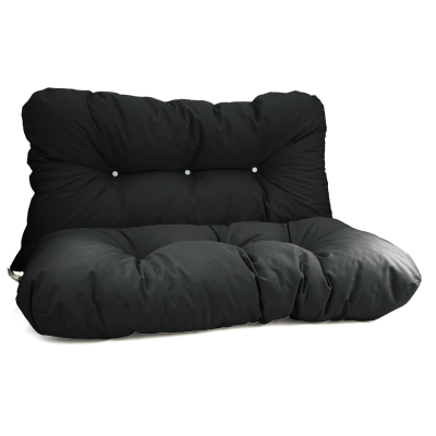 Μαξιλάρι αδιάβροχο για καναπέ με ενσωματωμένη πλάτη μαύρο