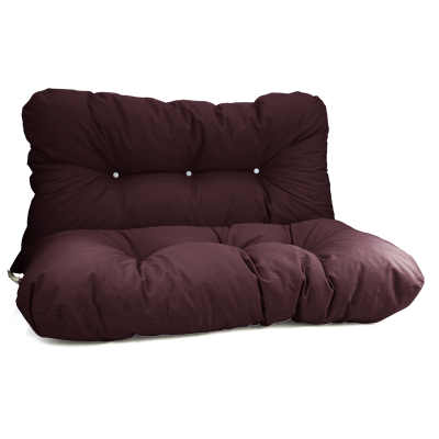 Μαξιλάρι αδιάβροχο για καναπέ με ενσωματωμένη πλάτη μπορντώ