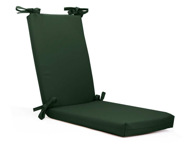 Μαξιλάρι αδιάβροχο 100% καρέκλας με κορδόνια στην πλάτη μονόχρωμο κυπαρισσί