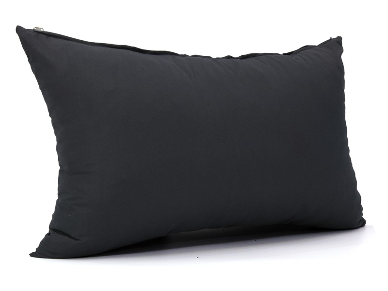 Μαξιλάρι καναπέ - δαπέδου μονόχρωμο μαύρο - Ύφασμα κρετόν