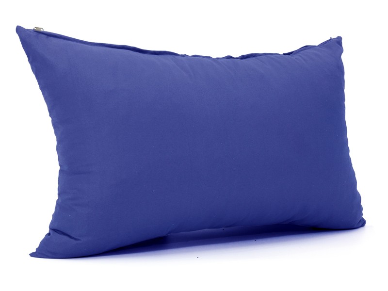 Μαξιλάρι καναπέ - δαπέδου μονόχρωμο μπλε - Ύφασμα κρετόν