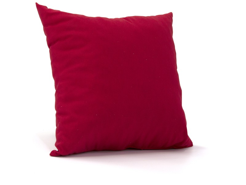Μαξιλάρι καναπέ - δαπέδου μονόχρωμο Κόκκινο | Ύφασμα Λονέτα