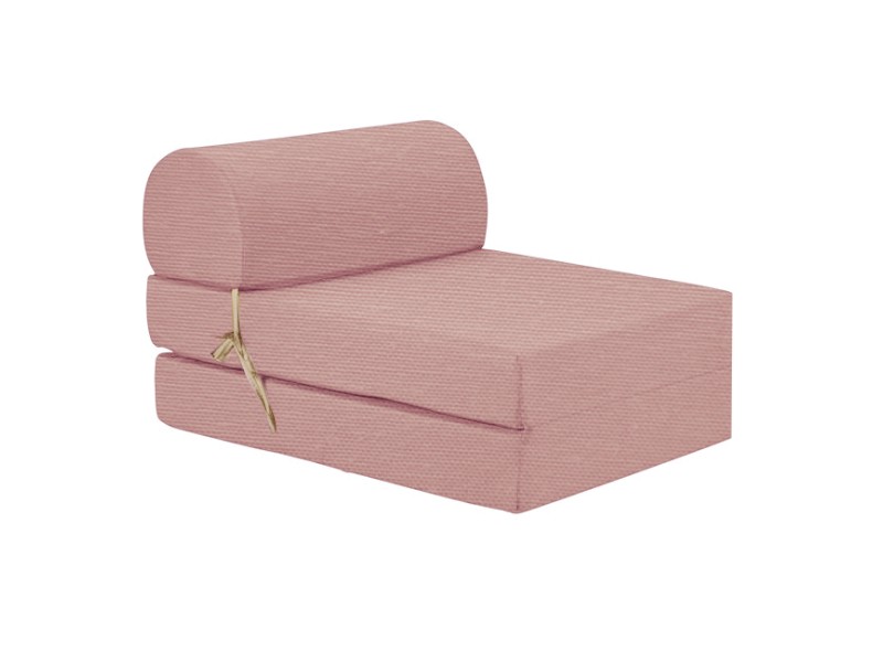 Πολυθρόνα - Κρεβάτι Flip Chair λονέτα ροζ - σομόν χρώμα Florina