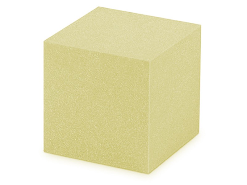 Κύβος Αφρολέξ μασίφ 1000 σκληρότητα Medium - Κίτρινο