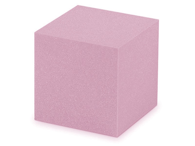 Κύβος Αφρολέξ μασίφ 900 σκληρότητα Extra Soft - Ρόζ