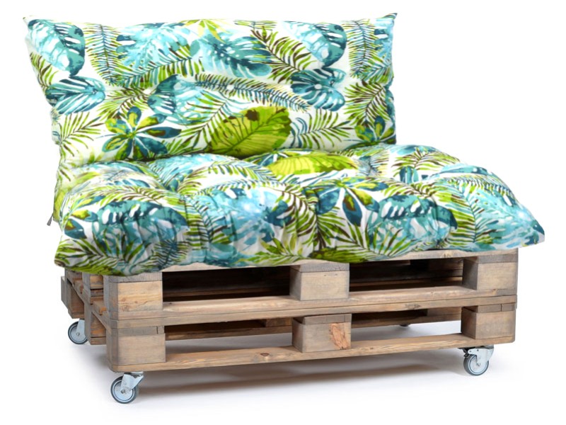 Μαξιλάρι για καναπέ με ενσωματωμένη πλάτη - Σχέδιο Bali Κρετόν ύφασμα