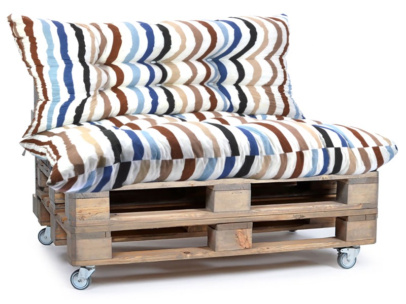 Μαξιλάρι για καναπέ με ενσωματωμένη πλάτη - Σχέδιο Barcelona Κρετόν ύφασμα
