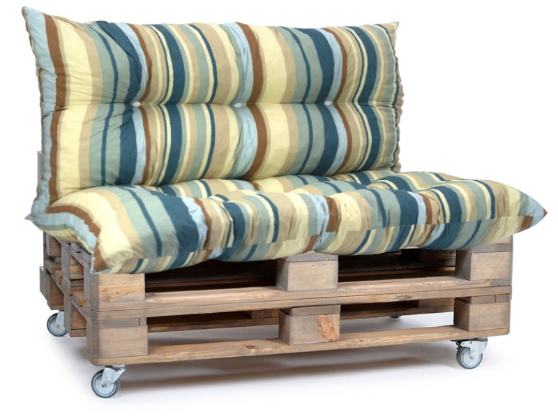 Μαξιλάρι για καναπέ με ενσωματωμένη πλάτη - Σχέδιο Lisbon Κρετόν ύφασμα