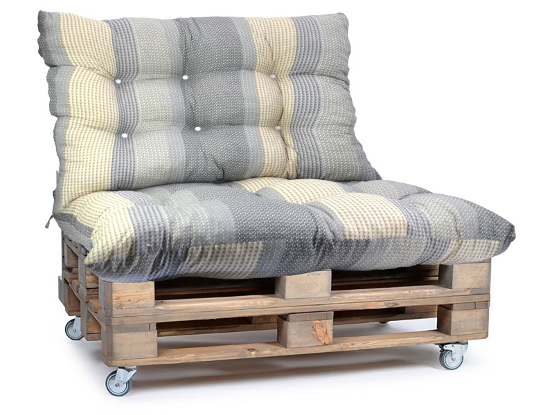 Μαξιλάρι για καναπέ με ενσωματωμένη πλάτη - Σχέδιο Sahara Κρετόν ύφασμα