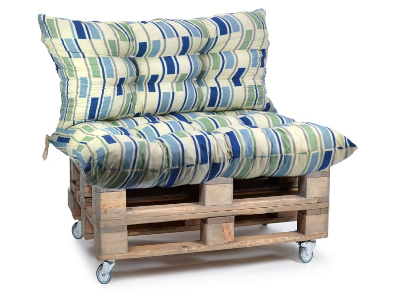 Μαξιλάρι για καναπέ με ενσωματωμένη πλάτη - Σχέδιο Tanzania Κρετόν ύφασμα
