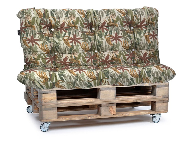 Μαξιλάρι για καναπέ με ενσωματωμένη πλάτη - Jungle- Λονέτα Ύφασμα Με Σχέδιο