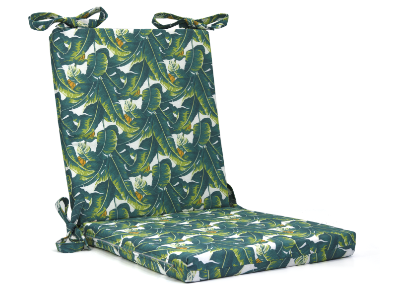 Μαξιλάρι καρέκλας λονέτα με κορδόνια στην πλάτη σχέδιο Savana 701