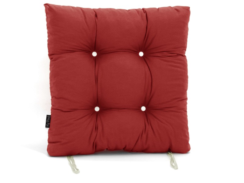 Μαξιλάρι κάθισμα μπαμπού - Λονέτα κόκκινο ύφασμα