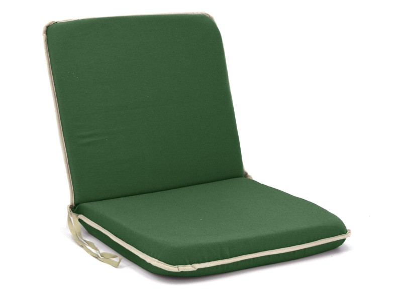 Μαξιλάρι καρέκλας με πλάτη λονέτα μονόχρωμο Κυπαρισσί με ρέλι