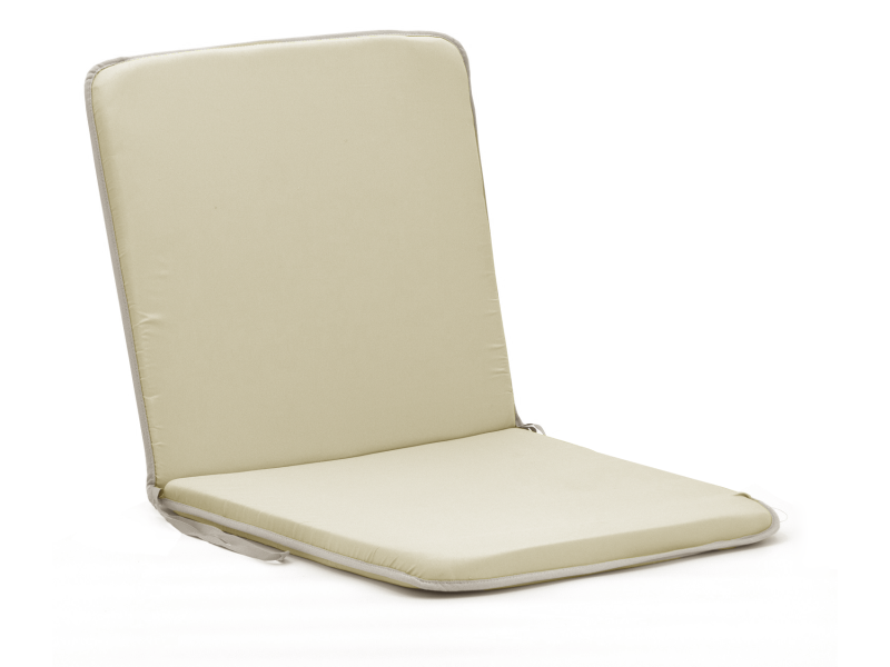 Μαξιλάρι καρέκλας με πλάτη μονόχρωμο εκρού