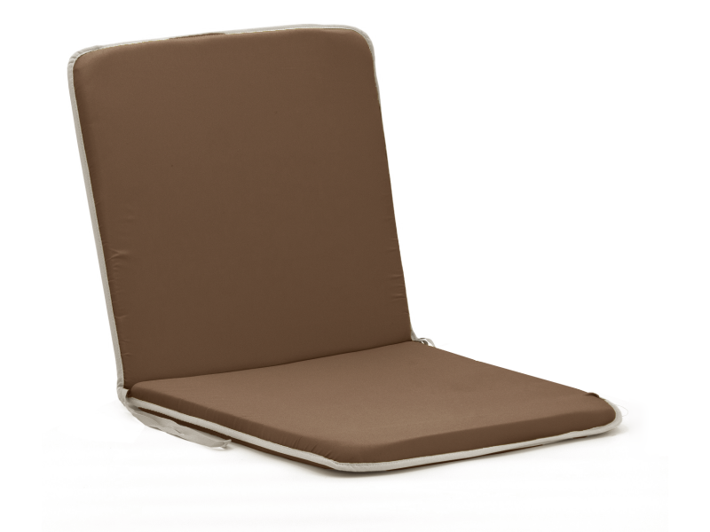 Μαξιλάρι καρέκλας με πλάτη μονόχρωμο καφέ