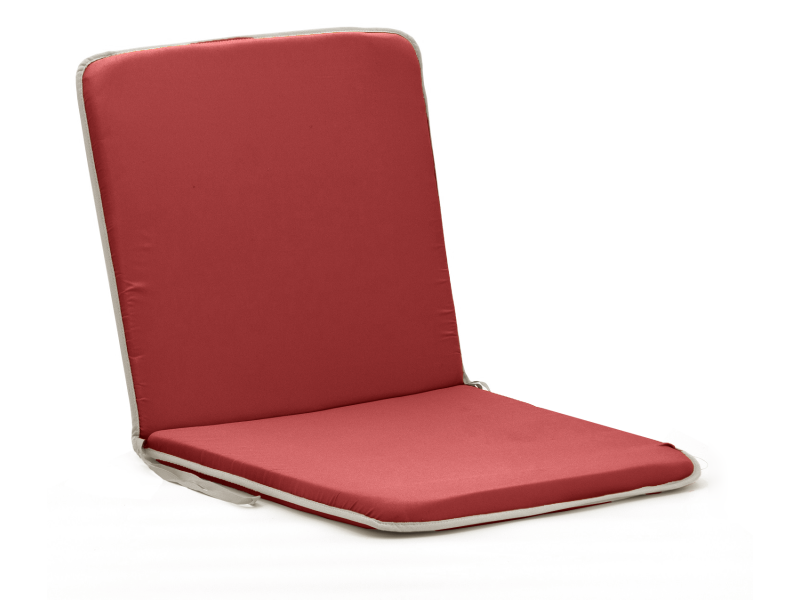 Μαξιλάρι καρέκλας με πλάτη μονόχρωμο κόκκινο