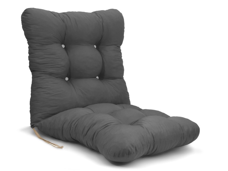 Μαξιλάρι κάθισμα με πλάτη - μπαμπού - Μονόχρωμο γκρί
