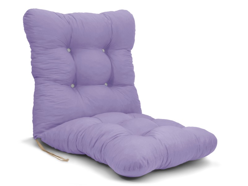 Μαξιλάρι κάθισμα με πλάτη - μπαμπού - Μονόχρωμο λιλά