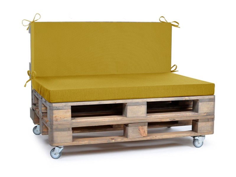 Μαξιλάρι για καναπέδες λονέτα με κορδόνια στην πλάτη μονόχρωμο κροκί