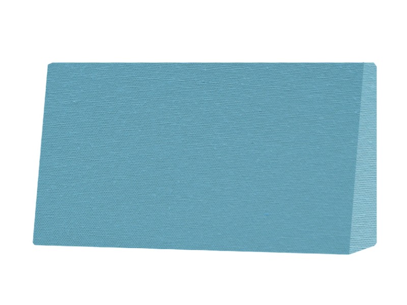 Μαξιλάρι πλάτης τριγωνικό γαλάζιο για παλέτα με ύφασμα λονέτα μονόχρωμη