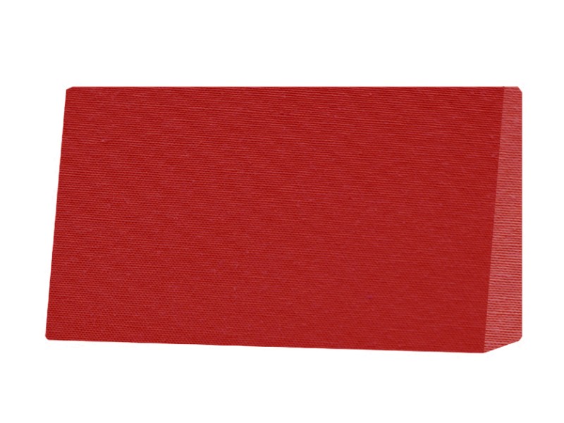 Μαξιλάρι πλάτης τριγωνικό κόκκινο για παλέτα με ύφασμα λονέτα μονόχρωμη