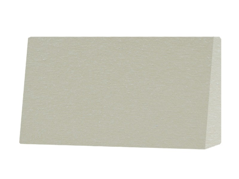 Μαξιλάρι πλάτης τριγωνικό λευκό για παλέτα με ύφασμα λονέτα μονόχρωμη