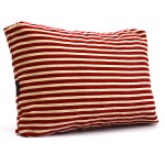 Μαξιλάρι καναπέ Chenille Torino 9 Με Φερμουάρ | Κόκκινο - Λευκό Ριγέ
