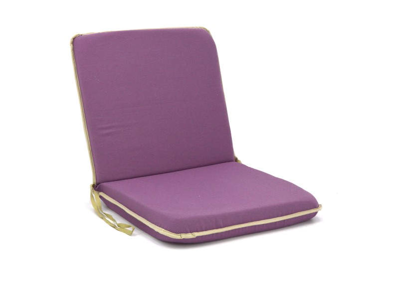 Μαξιλάρι Διπλό Για Καρέκλα Με Ρέλι Μωβ Λονέτα 40 X 40 X  (Φάρδος 35) X 5 Πάχος Εκ.