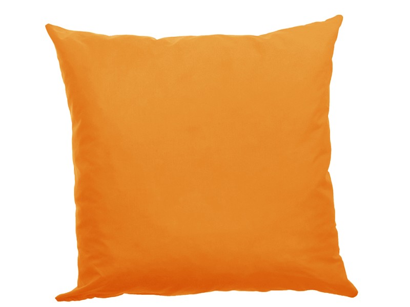 Μαξιλάρα δαπέδου μονόχρωμη πορτοκαλί - Κρετόν ύφασμα