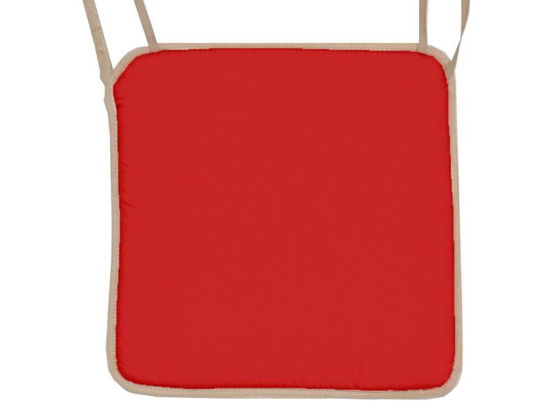 Μαξιλάρι καρέκλας με ρέλι, κόκκινο χρώμα