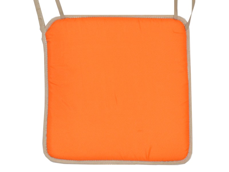 Μαξιλάρι καρέκλας με ρέλι, πορτοκαλί χρώμα