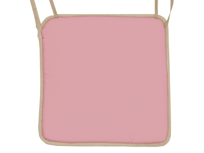 Μαξιλάρι καρέκλας με ρέλι, σομόν χρώμα