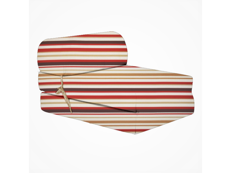 Πολυθρόνα - Κρεβάτι Flip Chair λονέτα με ρίγες κόκκινες Florina