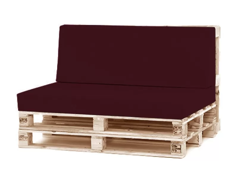 Μαξιλάρι πλάτης τριγωνικό για παλέτα κρετόν σάπιο μήλο σκούρο