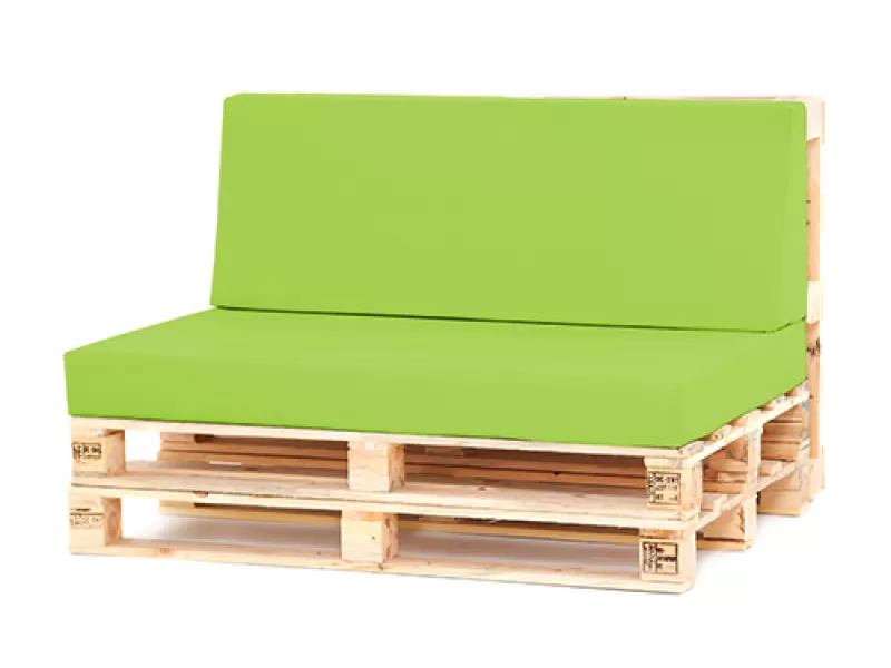 Μαξιλάρι πλάτης τριγωνικό για παλέτα κρετόν λαχανί