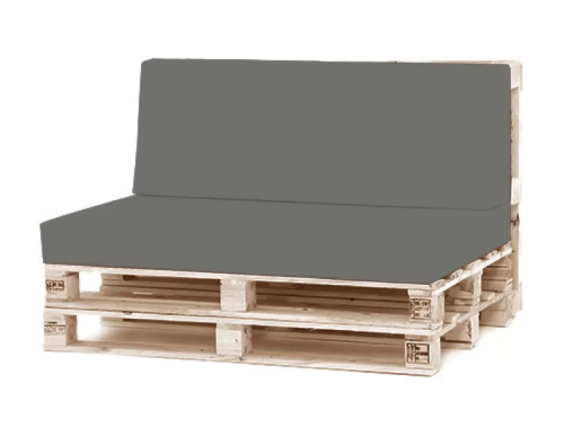 Μαξιλάρι πλάτης τριγωνικό για παλέτα κρετόν γκρί